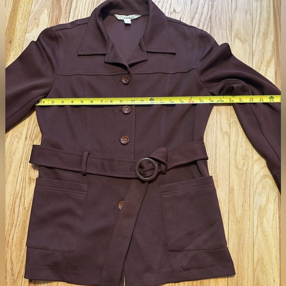Vintage Express Brown Belted Blazer - Picture 9 of 12